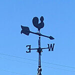 Rooster Weathervane, Black