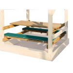 4x4 Sandbox Picnic Table Combo (Stained)