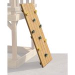 6' Wooden Rock Wall (Stained)