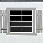 3’ X 3’ Window W/ Shutter Trim