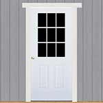 House Door, 9 Lite Window