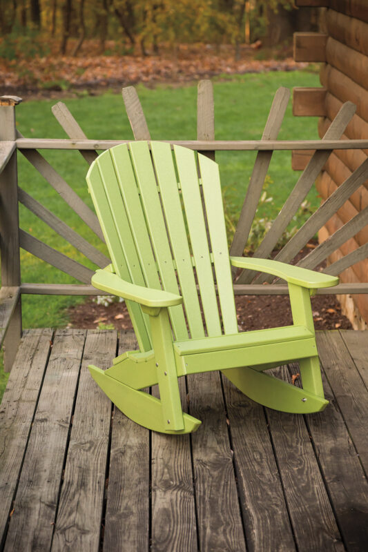 Long Bear Rocker Adirondack Rocker - Black Bear Outdoor Structures